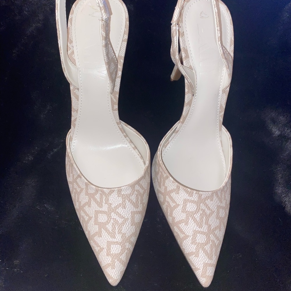 DKNY leather stiletto heels